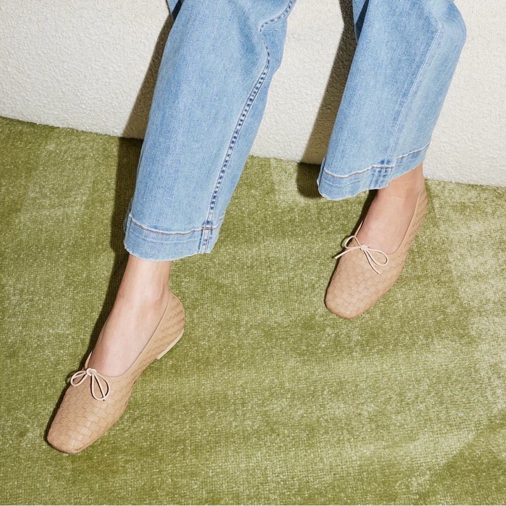 Freda Salvador JADA SQUARE TOE BALLET FLAT - Tan - 6.5